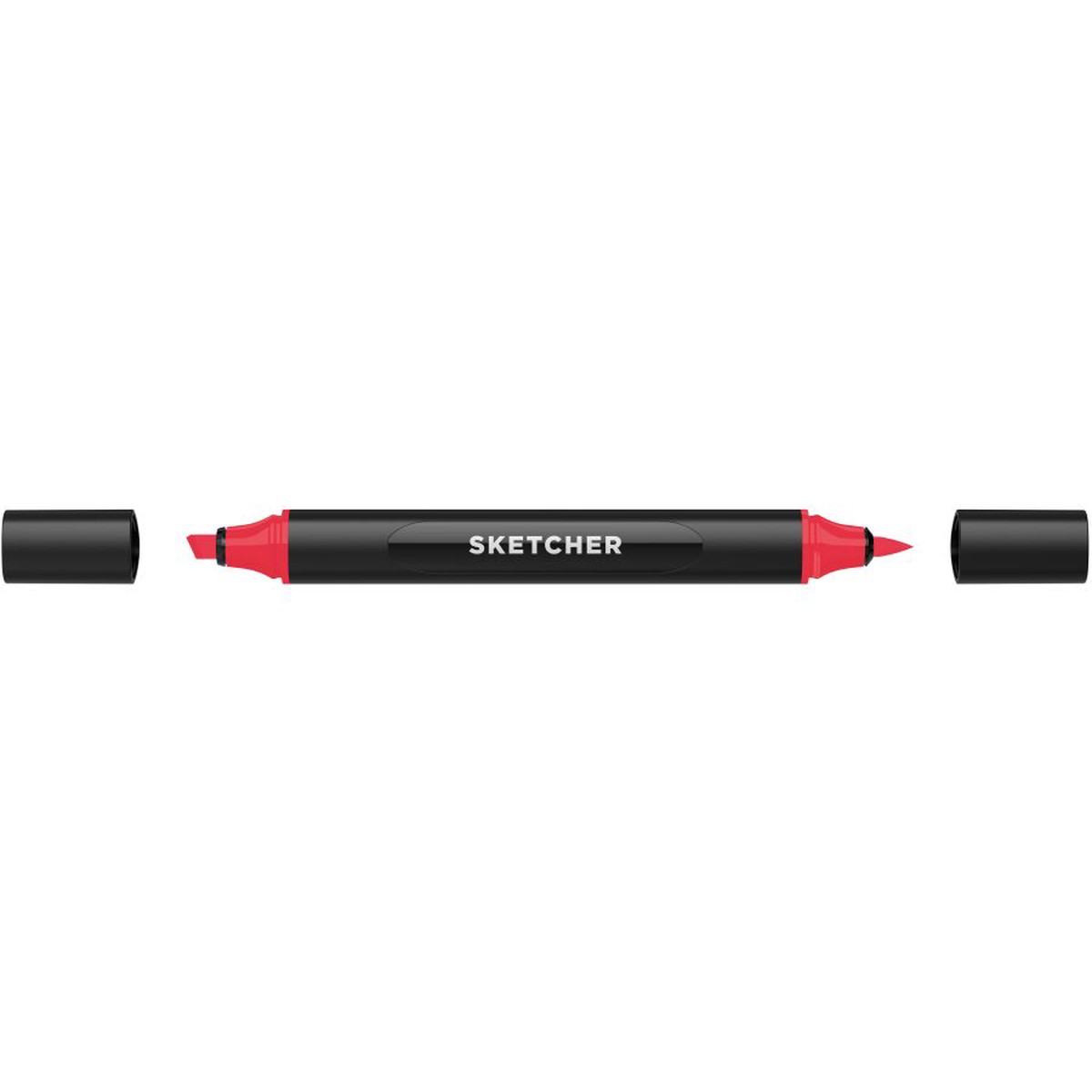 MOLOTOW SKETCHER MARKER BRUSH + CHISEL CHERRY RED