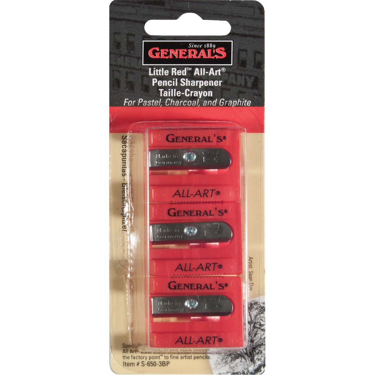 Little Red All Art Sharpener 3pk