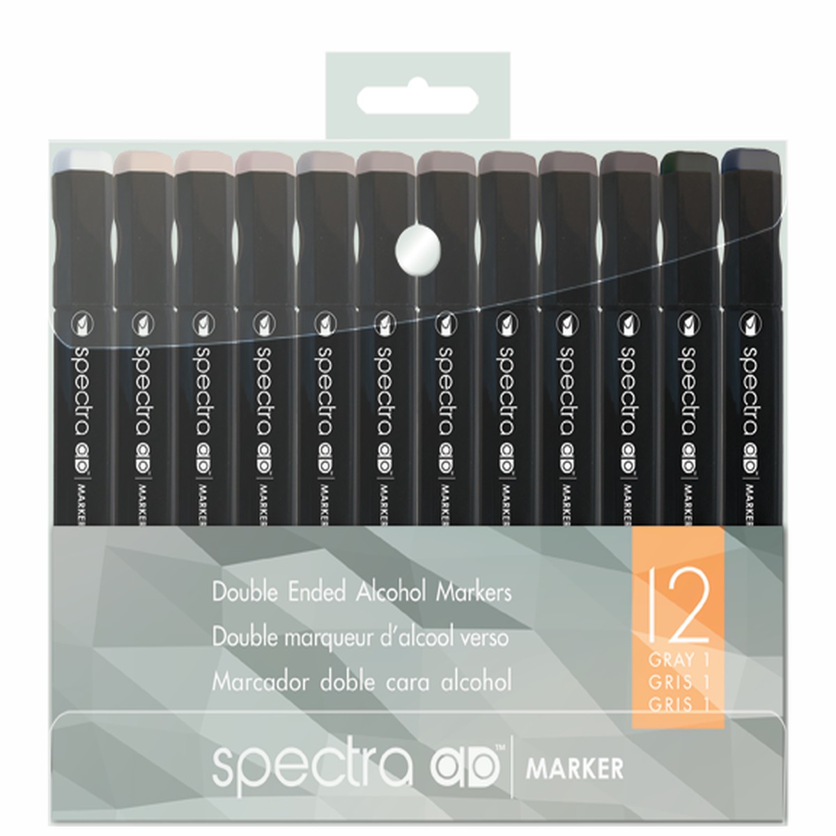 Spectra AD Marker Warm Gray 12-set