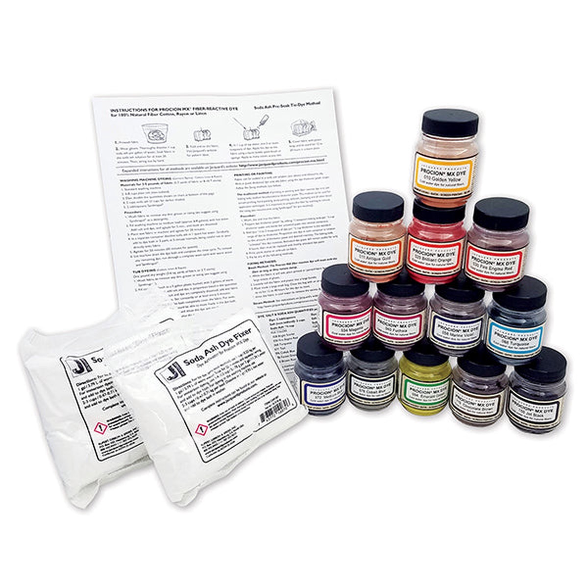 Jacquard Procion Dye 13 x Color Set
