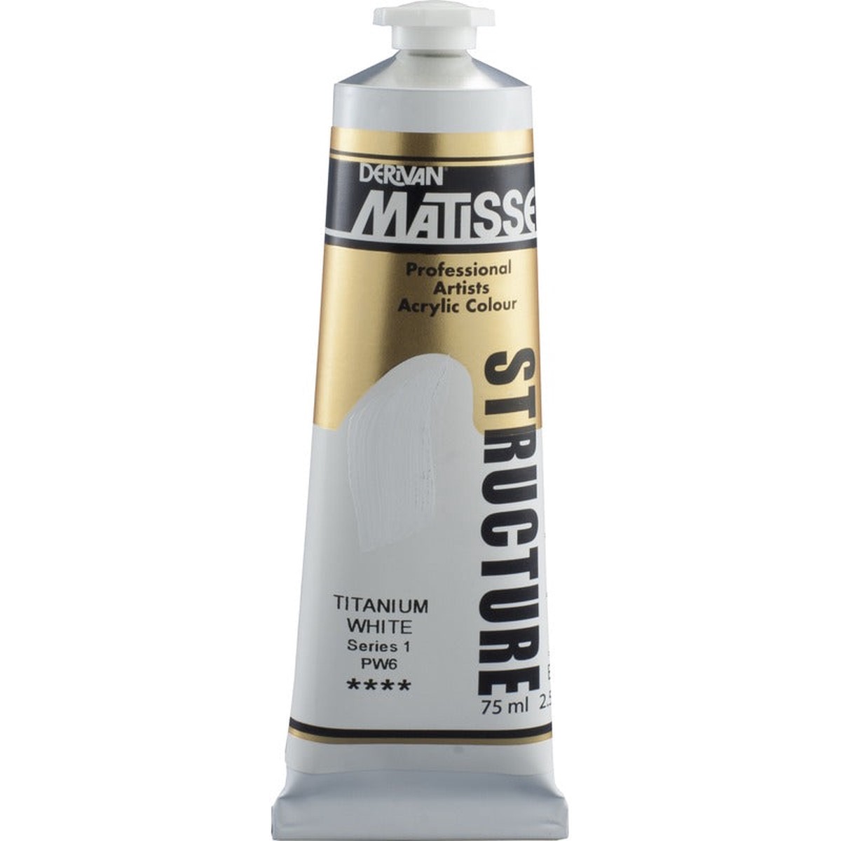 Derivan Matisse Structure Acrylic Paint, S1, 75ml, Titanium White