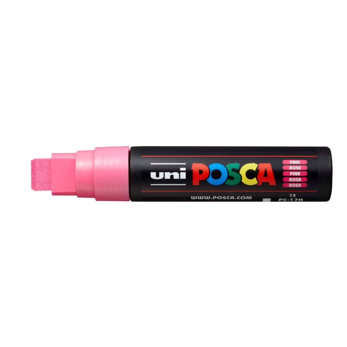 Posca PC17K Broad Chisel Tip Paint Marker, Pink