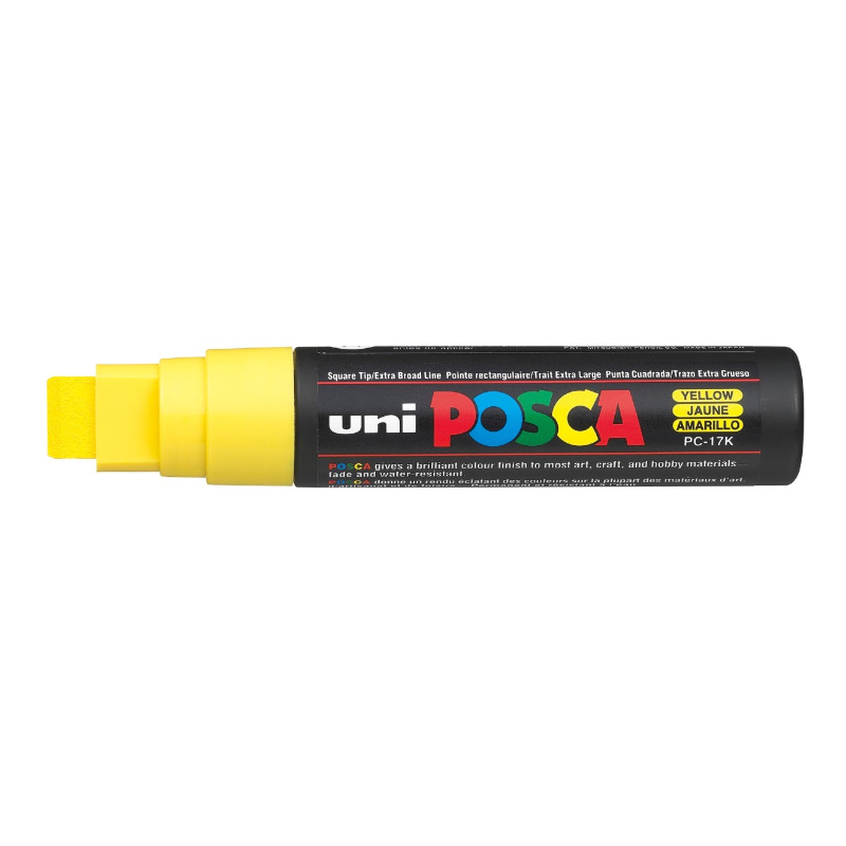 Posca PC17K Broad Chisel Tip Paint Marker, Yellow
