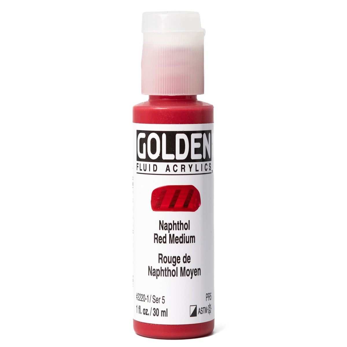 Golden Fluid Acrylics, Naphthol Red Medium