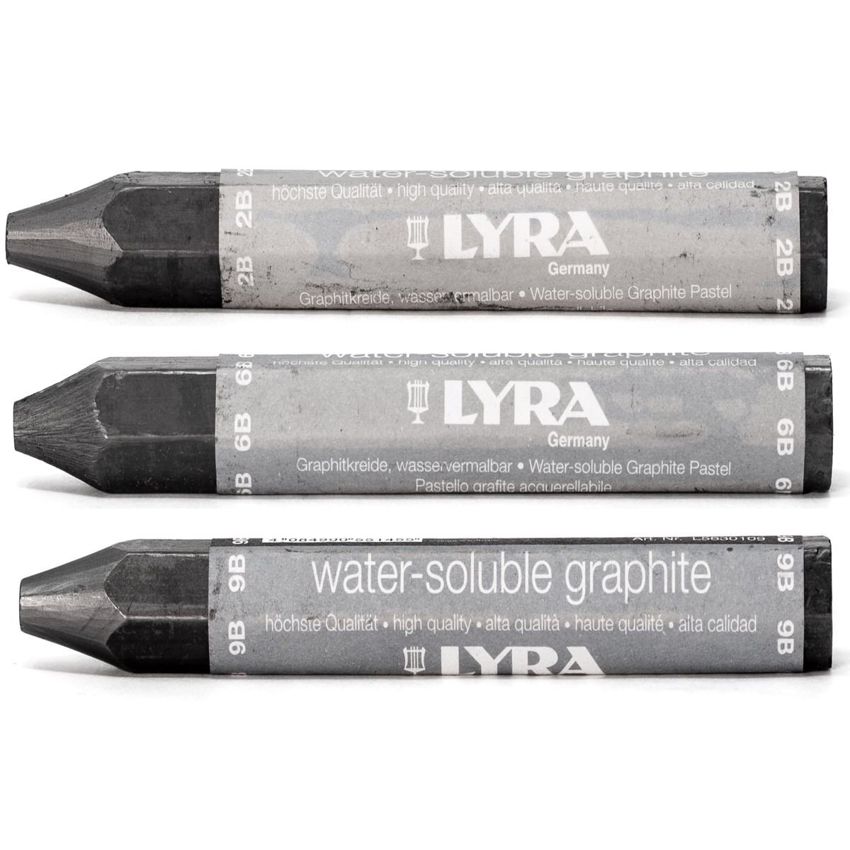 Water-Soluble Graphite Crayons