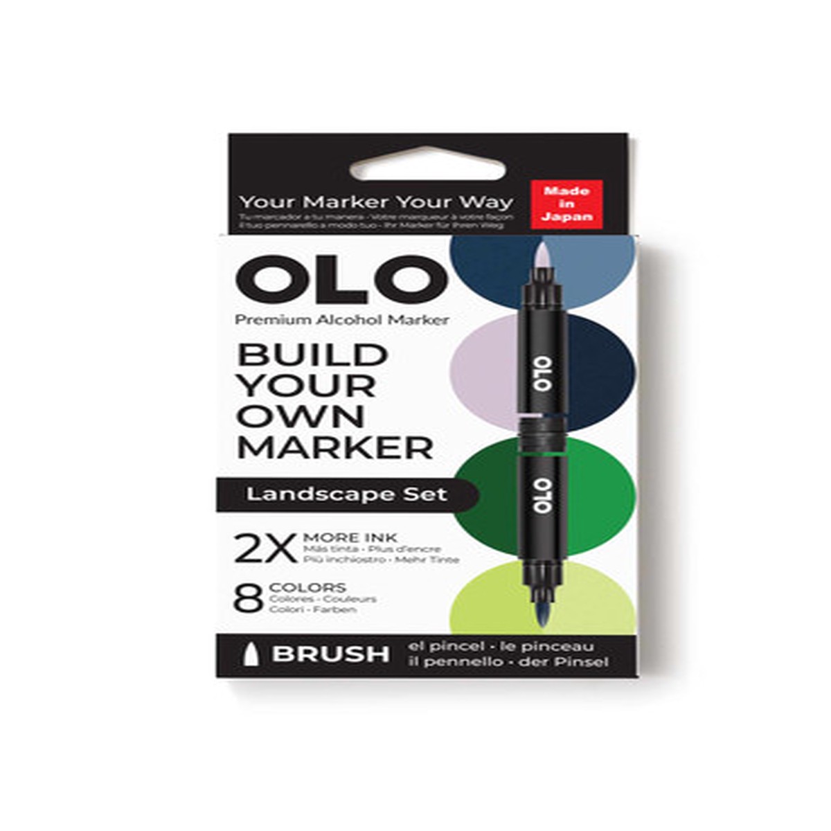 OLO Marker Landscape 8pc Brush Set