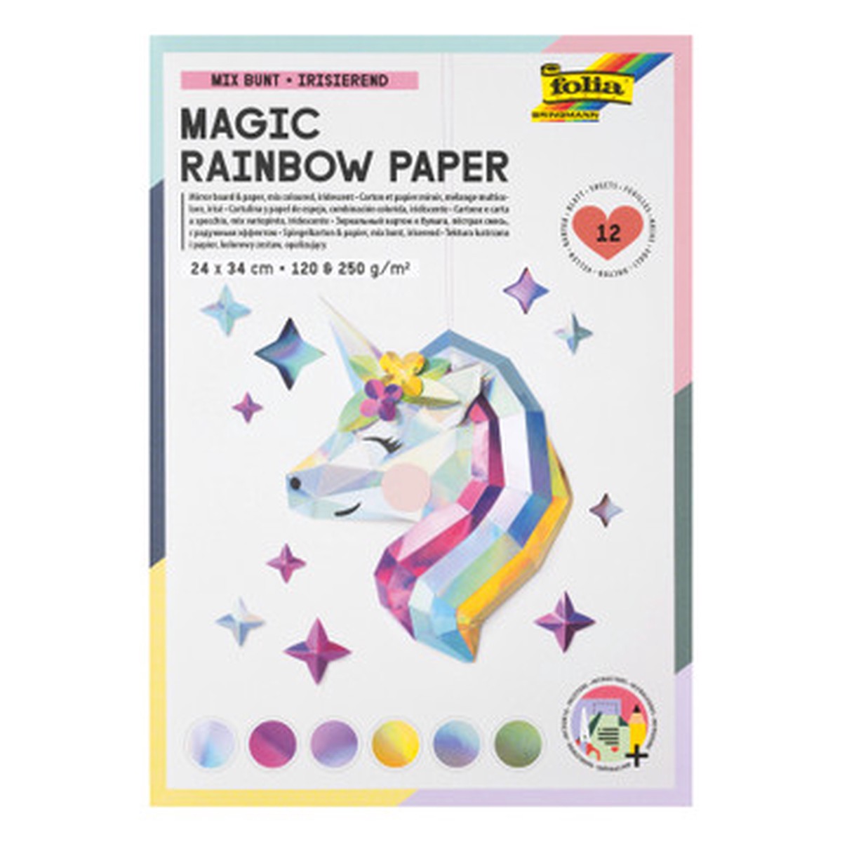 Magic Rainbow Paper Pad 9×13″