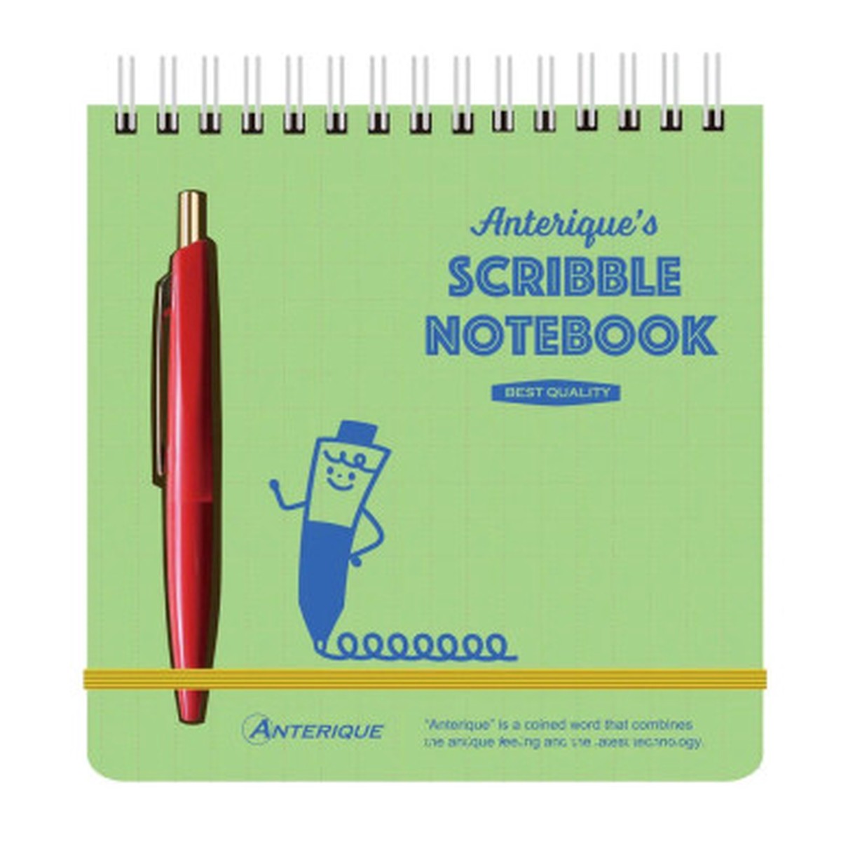 Anterique Mini Scribble Note Set 5×5″ Green