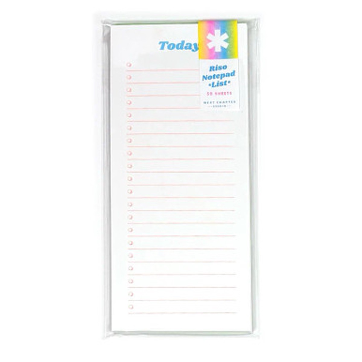 Next Chapter Studio Riso List Notepad 7.5×9.25″ Today