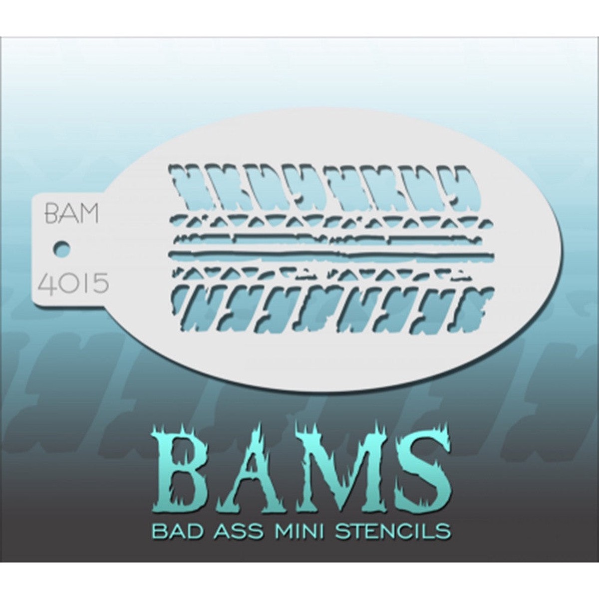 Bad Ass Mini Stencils - Tired Tread - BAM4015