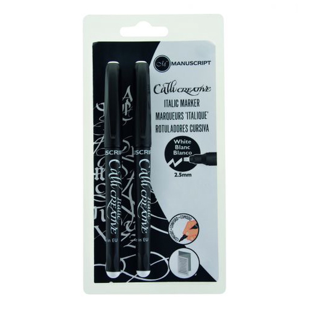 Callicreative White Markers 2pc